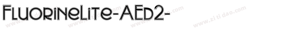 FluorineLite-AEd2字体转换