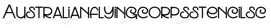 Australianflyingcorpsstencilsc-A4Zp字体转换