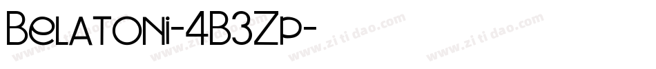 Belatoni-4B3Zp字体转换