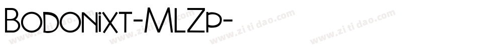 Bodonixt-MLZp字体转换