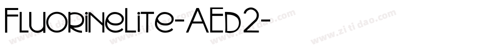 FluorineLite-AEd2字体转换