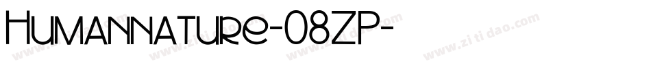 Humannature-08ZP字体转换