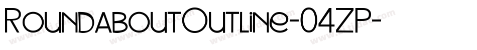 RoundaboutOutline-04ZP字体转换