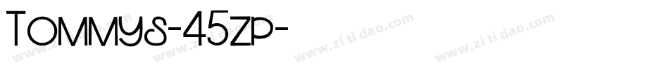 Tommys-45zp字体转换