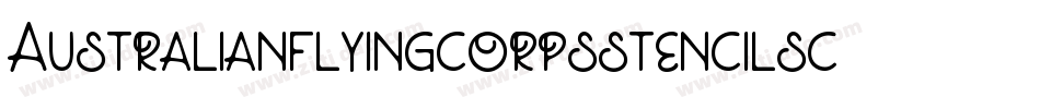 Australianflyingcorpsstencilsc-A4Zp字体转换