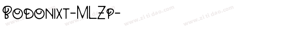 Bodonixt-MLZp字体转换