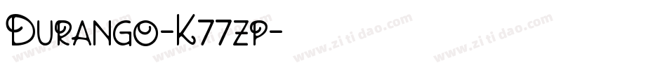 Durango-K77zp字体转换