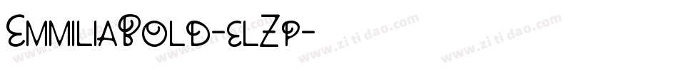 EmmiliaBold-elZp字体转换