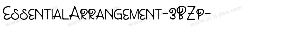 EssentialArrangement-3BZp字体转换