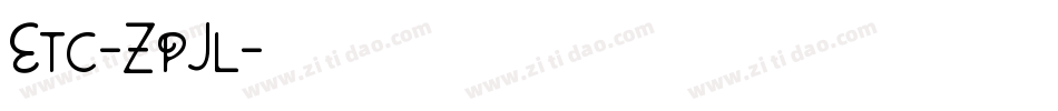 Etc-ZpJl字体转换