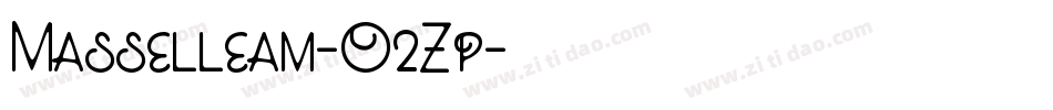 Masselleam-O2Zp字体转换