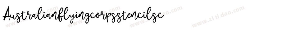 Australianflyingcorpsstencilsc-A4Zp字体转换
