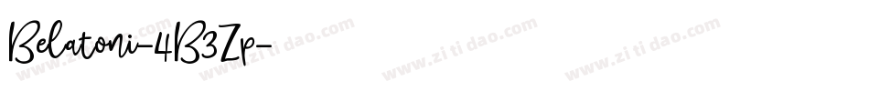 Belatoni-4B3Zp字体转换