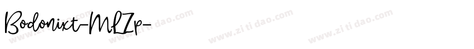 Bodonixt-MLZp字体转换
