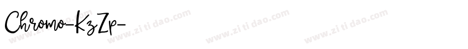 Chromo-KzZp字体转换