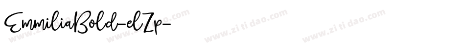 EmmiliaBold-elZp字体转换
