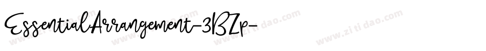 EssentialArrangement-3BZp字体转换