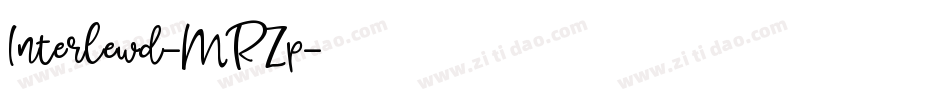 Interlewd-MRZp字体转换