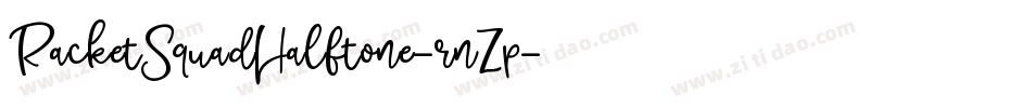 RacketSquadHalftone-rnZp字体转换