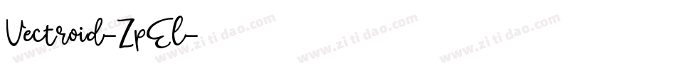 Vectroid-ZpEl字体转换