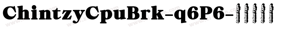 ChintzyCpuBrk-q6P6字体转换