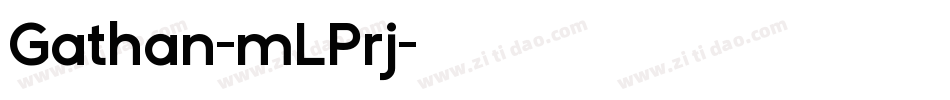 Gathan-mLPrj字体转换