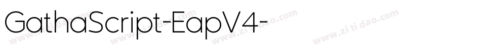 GathaScript-EapV4字体转换