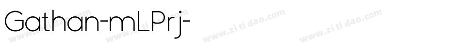 Gathan-mLPrj字体转换