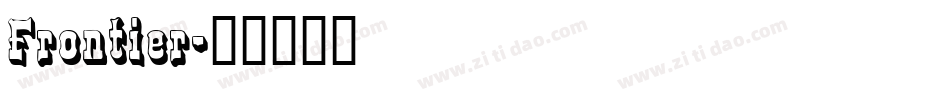 Frontier字体转换