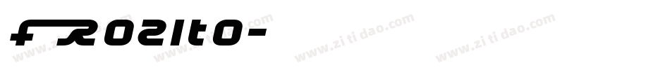 Frozito字体转换
