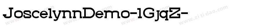 JoscelynnDemo-1GjqZ字体转换