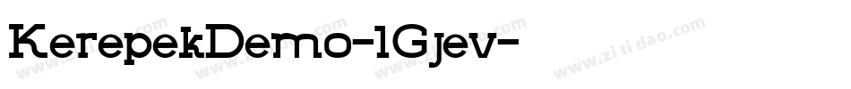 KerepekDemo-1Gjev字体转换