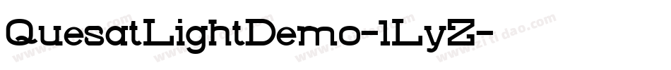 QuesatLightDemo-1LyZ字体转换