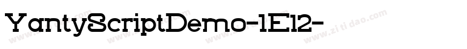 YantyScriptDemo-1El2字体转换 YantyScriptDemo-1El2字体转换