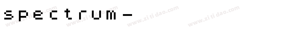 spectrum字体转换