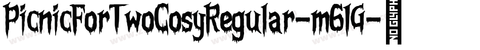 PicnicForTwoCosyRegular-m61G字体转换