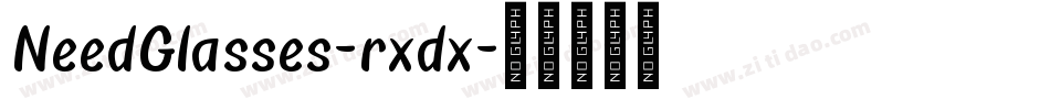 NeedGlasses-rxdx字体转换