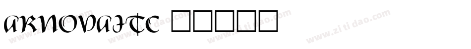 ArnovaITC字体转换