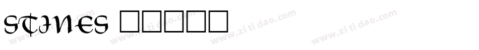 Stines字体转换