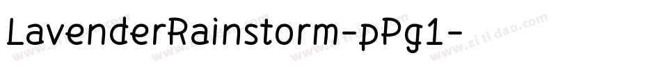LavenderRainstorm-pPg1字体转换