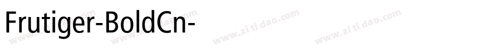 Frutiger-BoldCn字体转换