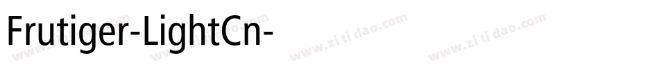 Frutiger-LightCn字体转换