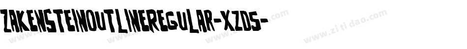 ZakensteinOutlineRegular-xzd5字体转换