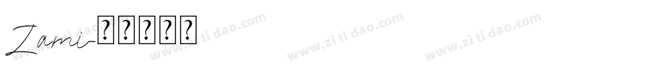 Zami字体转换