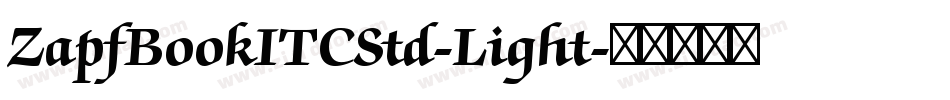 ZapfBookITCStd-Light字体转换