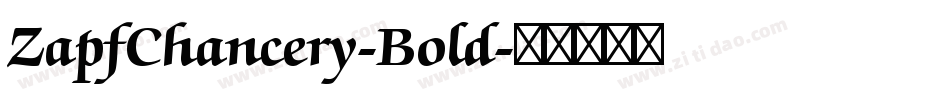 ZapfChancery-Bold字体转换