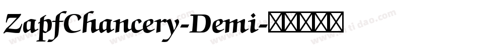 ZapfChancery-Demi字体转换