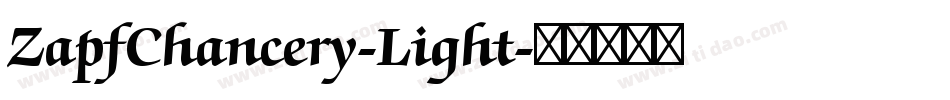 ZapfChancery-Light字体转换