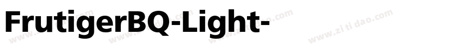 FrutigerBQ-Light字体转换