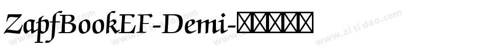 ZapfBookEF-Demi字体转换